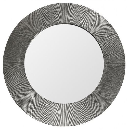 Charlotte Antique Nickel Round Small Mirror 655cm X 655cm