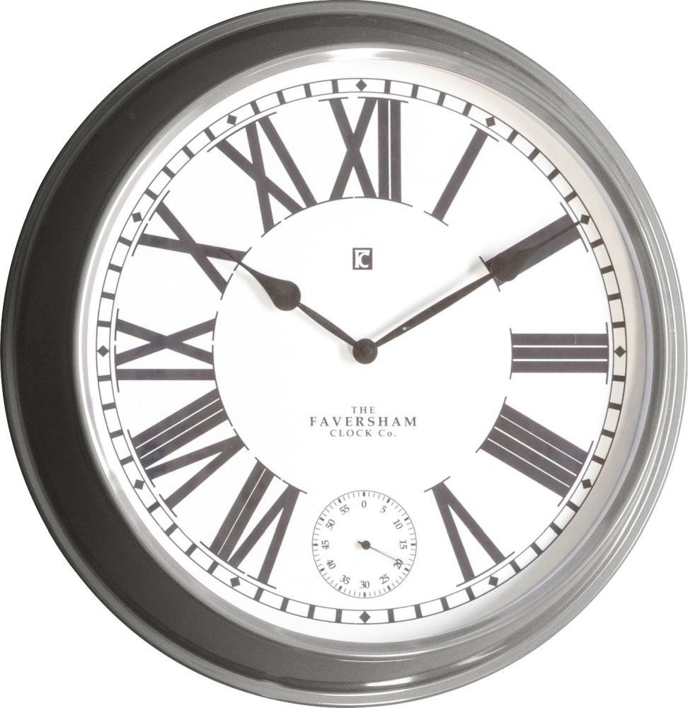 Stella Light Grey Clock 52cm X 52cm