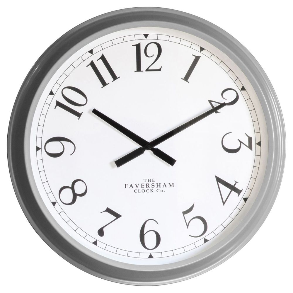 Zoe Fossil Grey Clock 68cm X 68cm