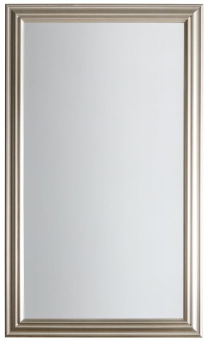 Cora Brushed Steel Rectangular Leaner Mirror 79cm X 132cm