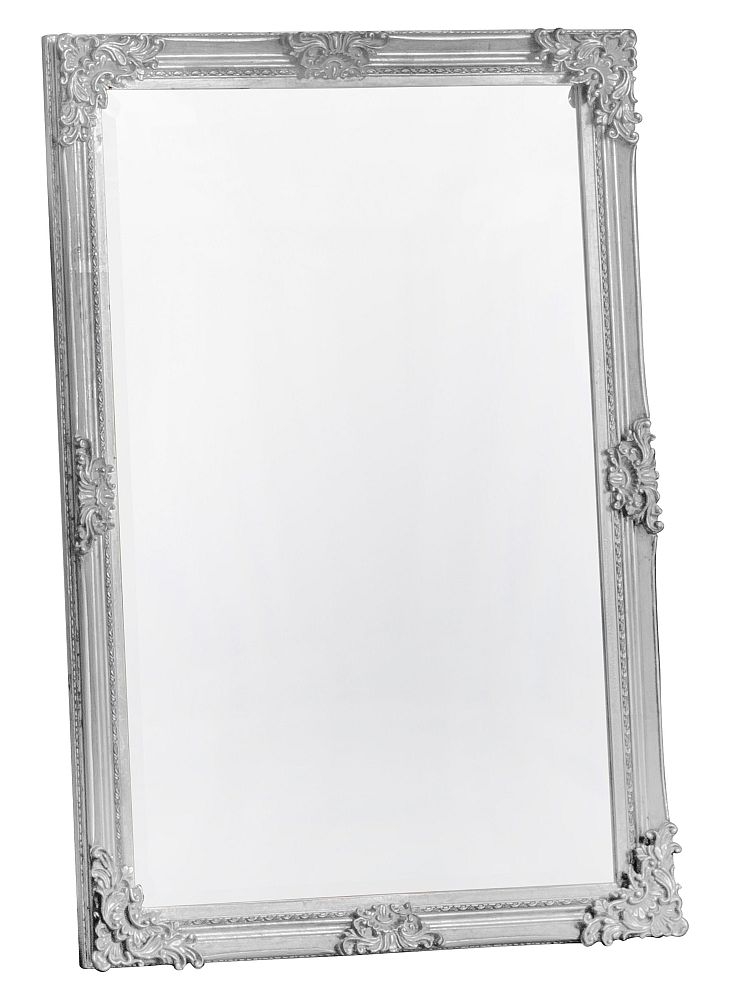 Emery Stone Grey Rectangular Mirror 61cm X 92cm