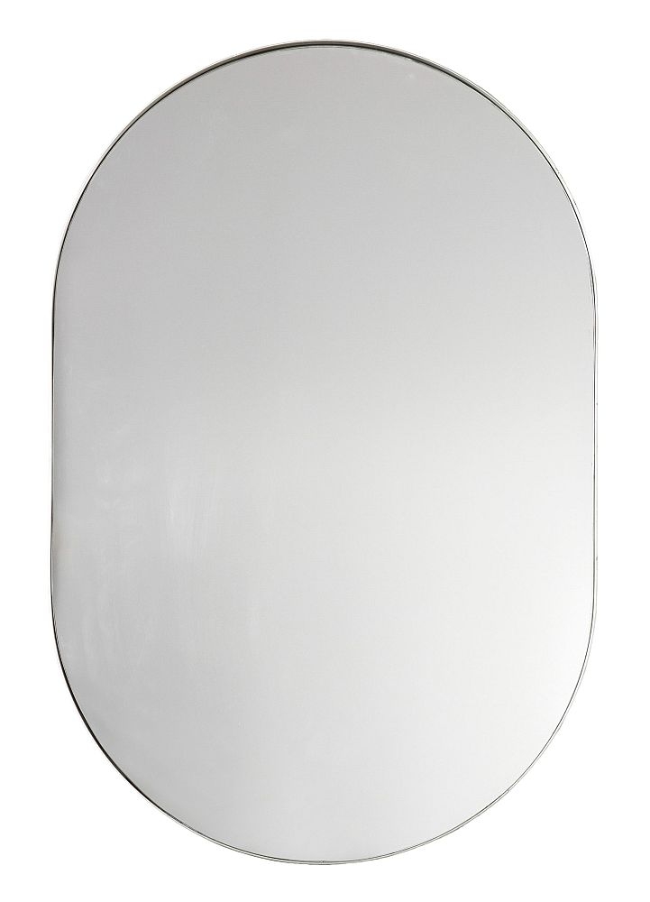 Layla Silver Elipse Oval Mirror 60cm X 90cm