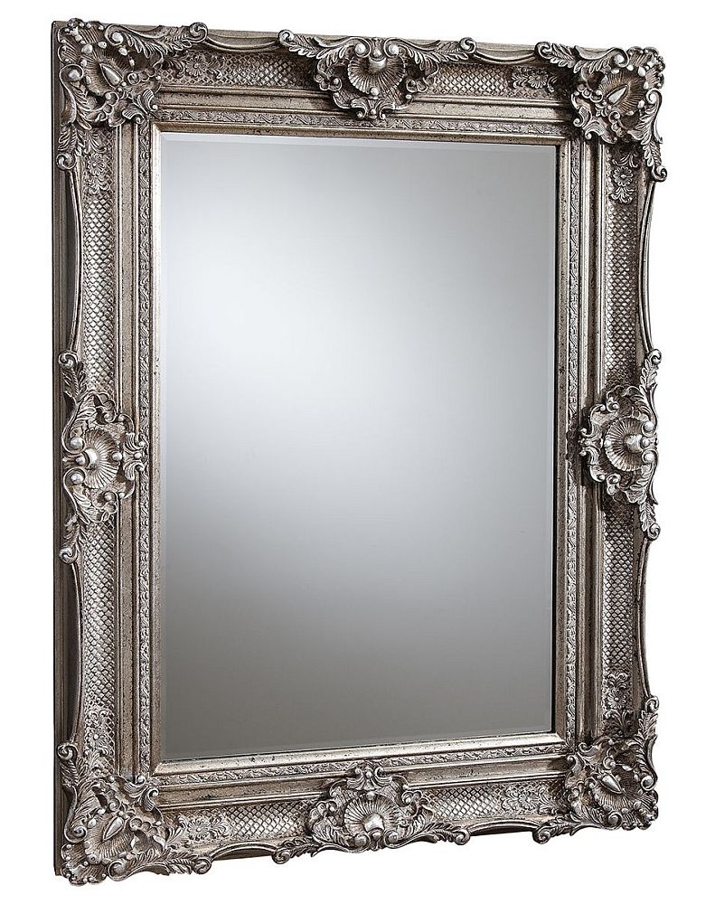 Madeline Silver Rectangle Mirror 88cm X 118cm