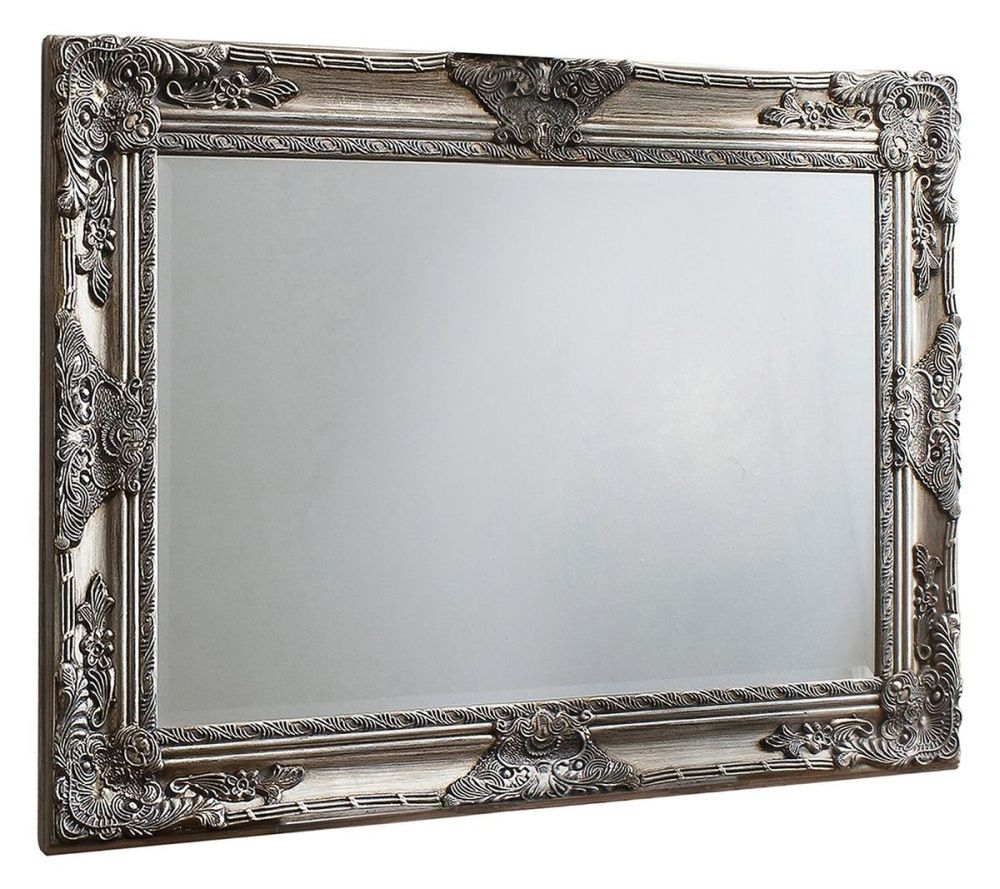 Teagan Silver Rectangular Mirror 84cm X 1145cm