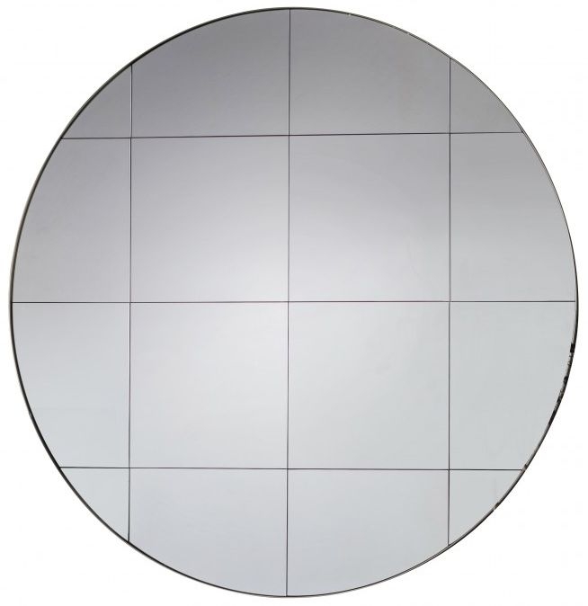 Jocelyn Silver Round Wall Mirror 100cm X 100cm