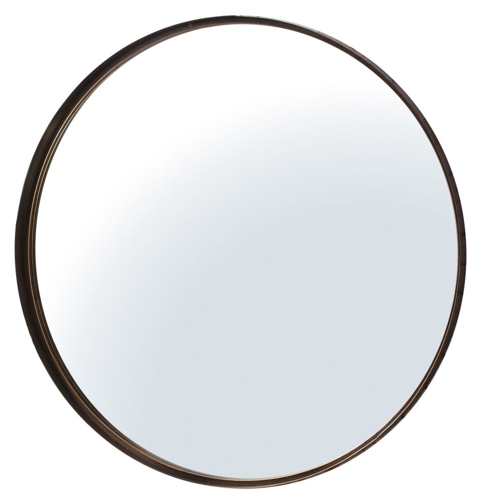 Ayla Bronze Round Mirror 84cm X 84cm