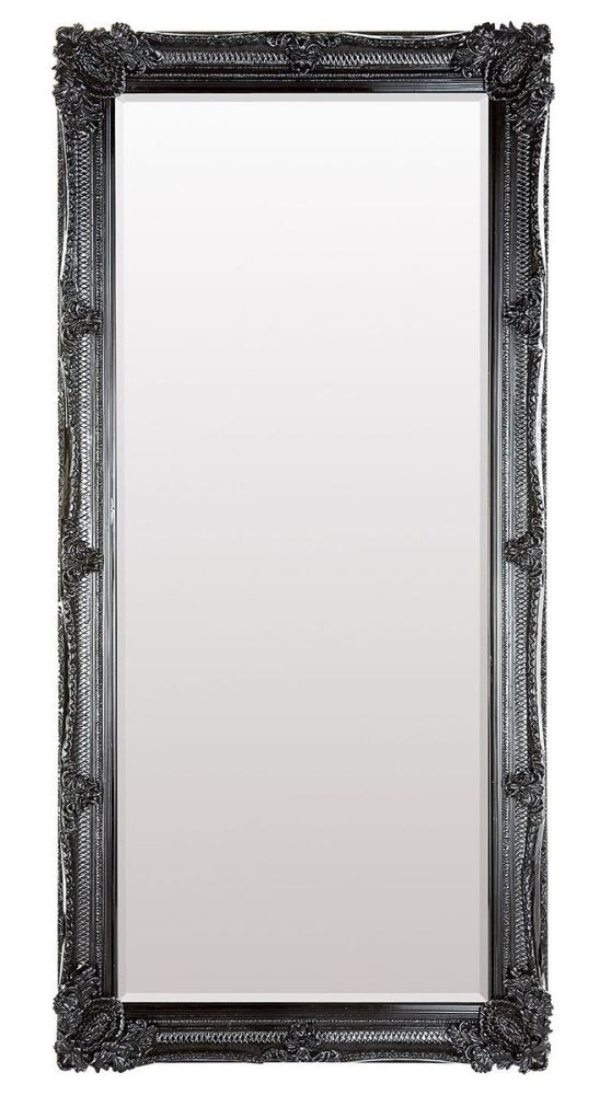 Kamila Black Leaner Rectangular Mirror 795cm X 165cm