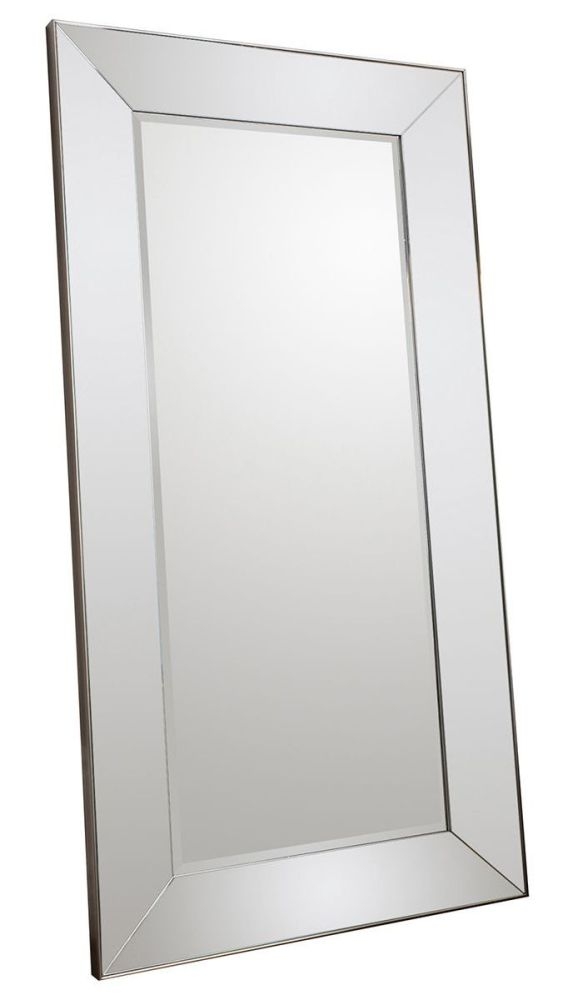 Lila Silver Leaner Rectangular Mirror 915cm X 183cm