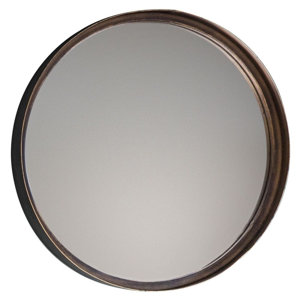 Mackenzie Bronze Round Mirror Set Of 4 41cm X 41cm