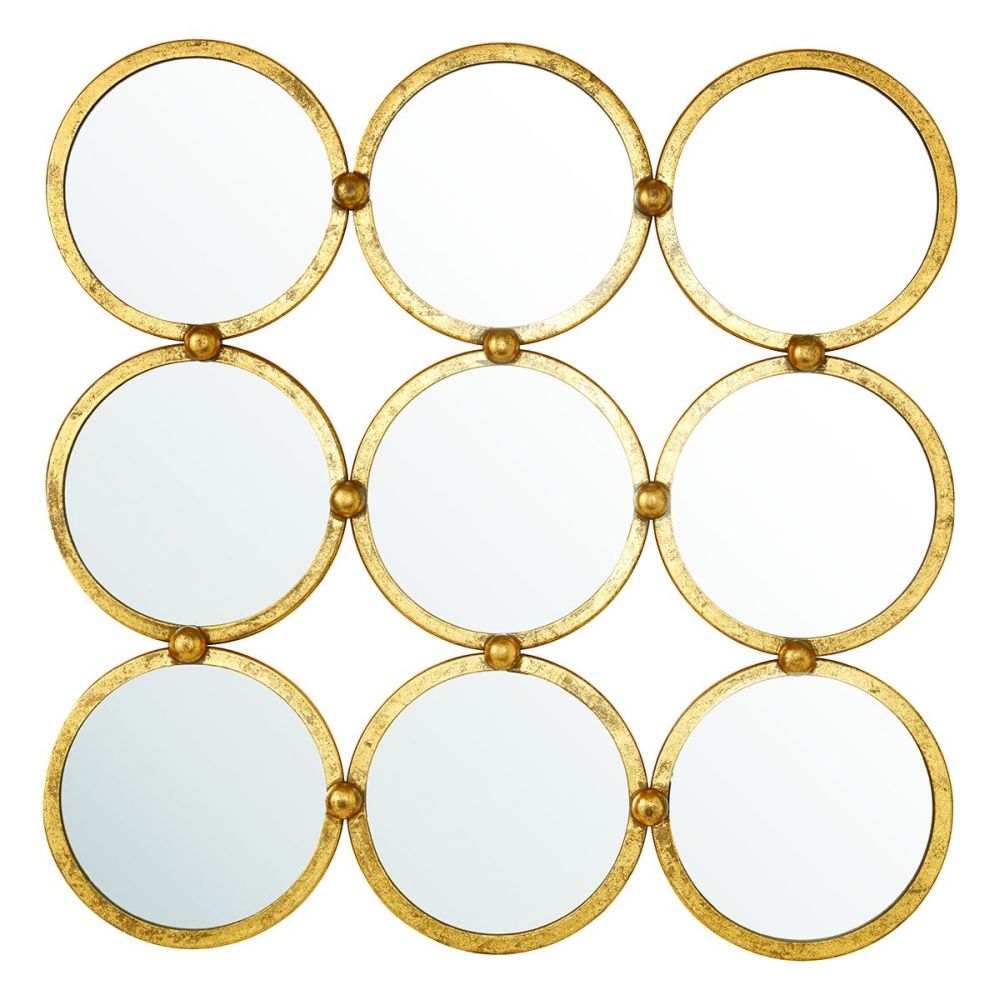 Oakley Antique Gold Round Mirror 69cm X 69cm