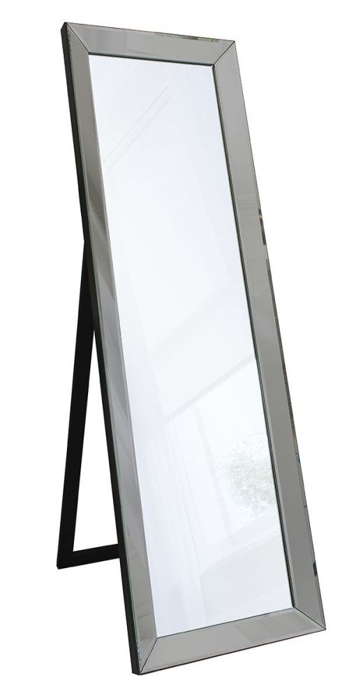 Quinn Euro Grey Rectangular Cheval Mirror 48cm X 155cm