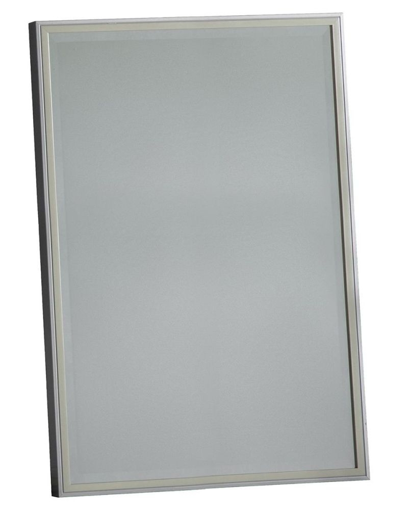 Rachel Pewter And Champagne Gold Rectangular Mirror 60cm X 90cm