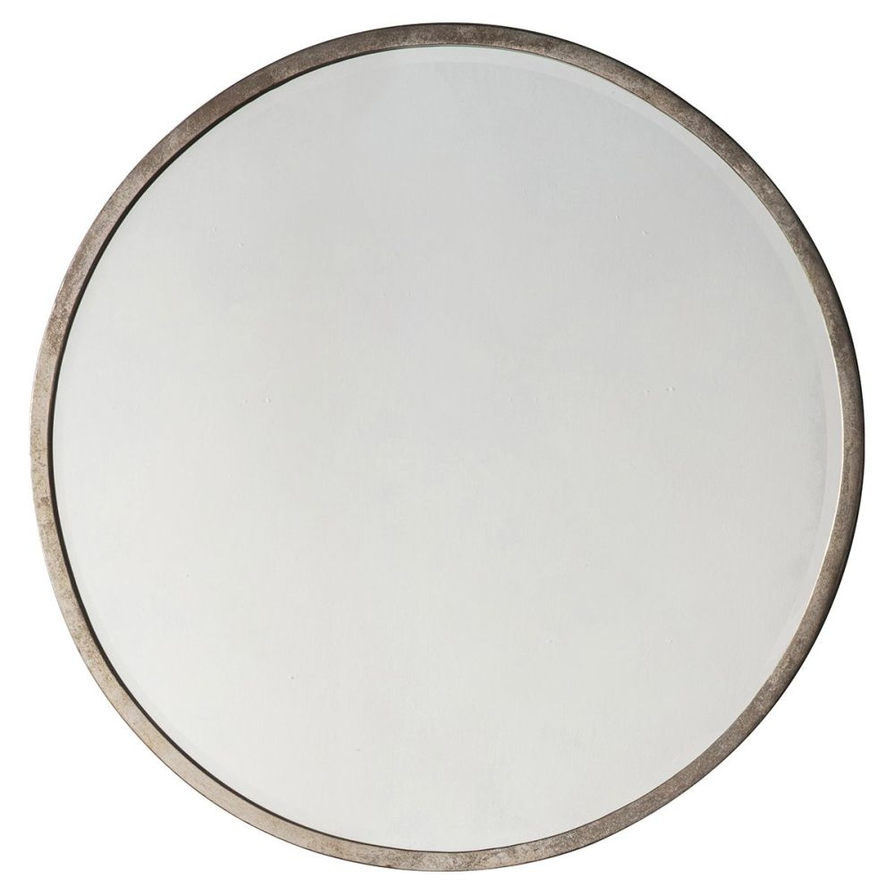 Rosalie Antique Silver Round Mirror 80cm X 80cm