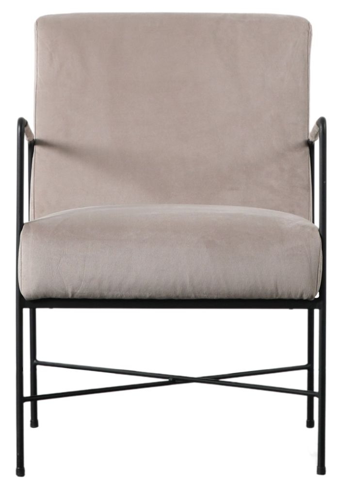 Chartham Grey Fabric Armchair