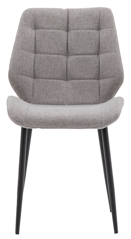 Manford Upholstered Light Grey Dining Chair Sold In Pairs