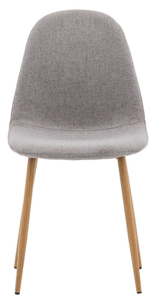 Millican Light Grey And Oak Dining Chair Sold In Pairs