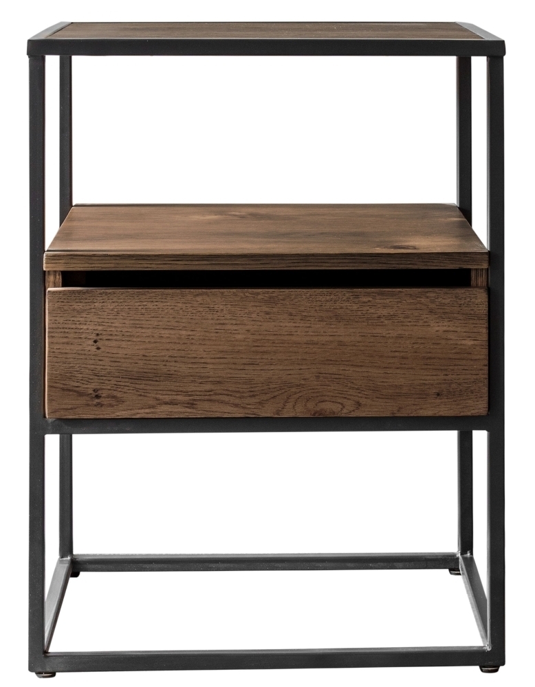 Balham Smoked Oak Side Table Clearance B36