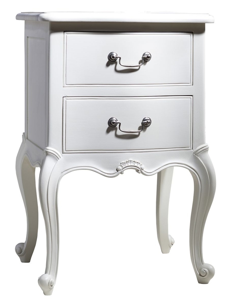 Chic Bedside Cabinet Vanilla White Clearance Fss14220