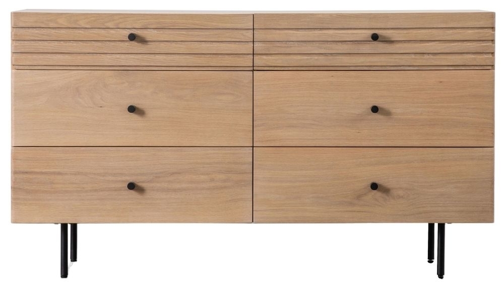 Floriston Oak 6 Drawer Chest Clearance D24