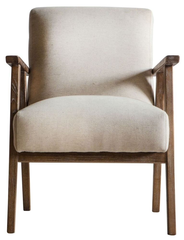 Morris Natural Linen Fabric Armchair Clearance Fss14743