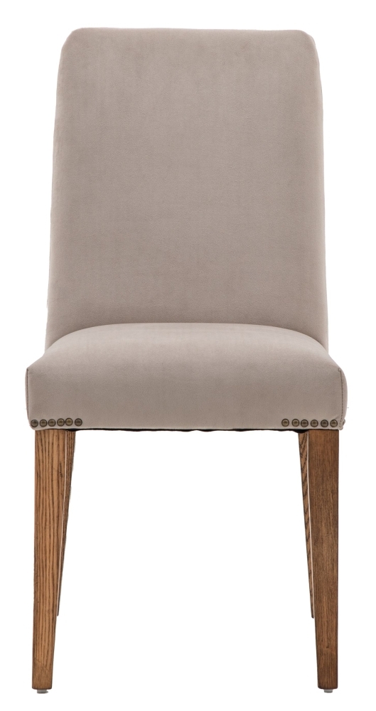 Highgrove Dove Velvet Dining Chair Sold In Pairs