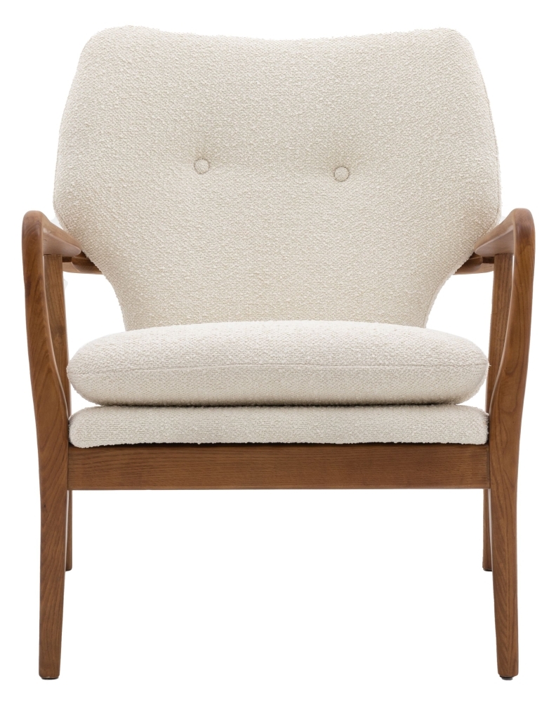 Jensen Cream Fabric Armchair