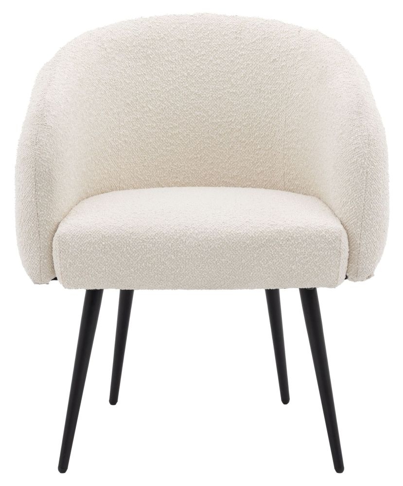 Clover Off White Fabric Tub Chair