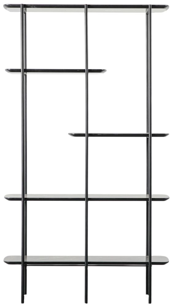 Ludworth Black Open Bookcase