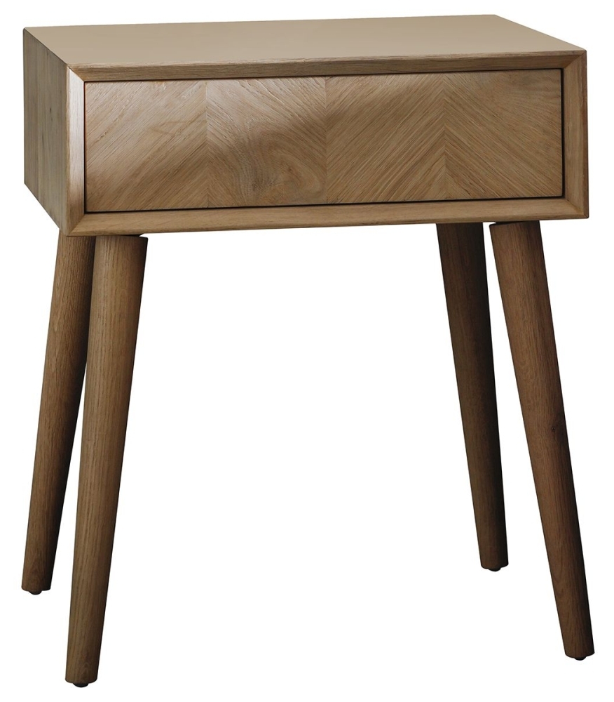 Milano Oak 1 Drawer Side Table