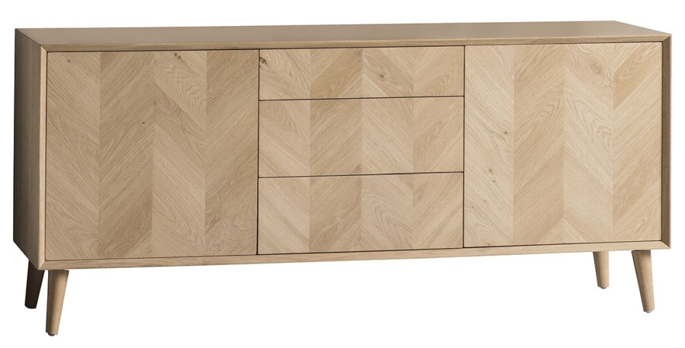 Milano Oak 2 Door 3 Drawer Sideboard