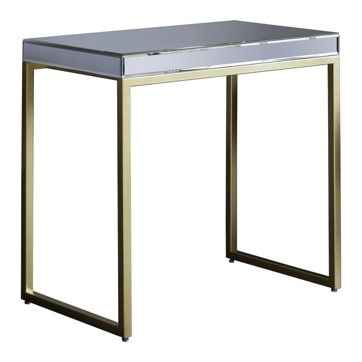 Pippard Champagne And Mirrored Side Table