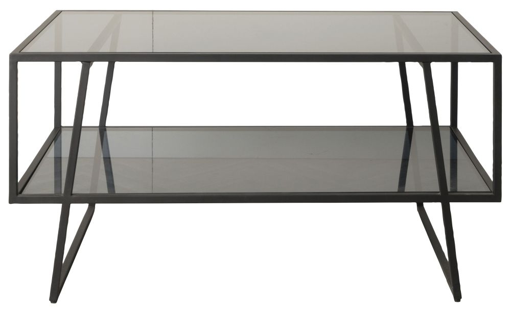 Putney Black And Glass Coffee Table