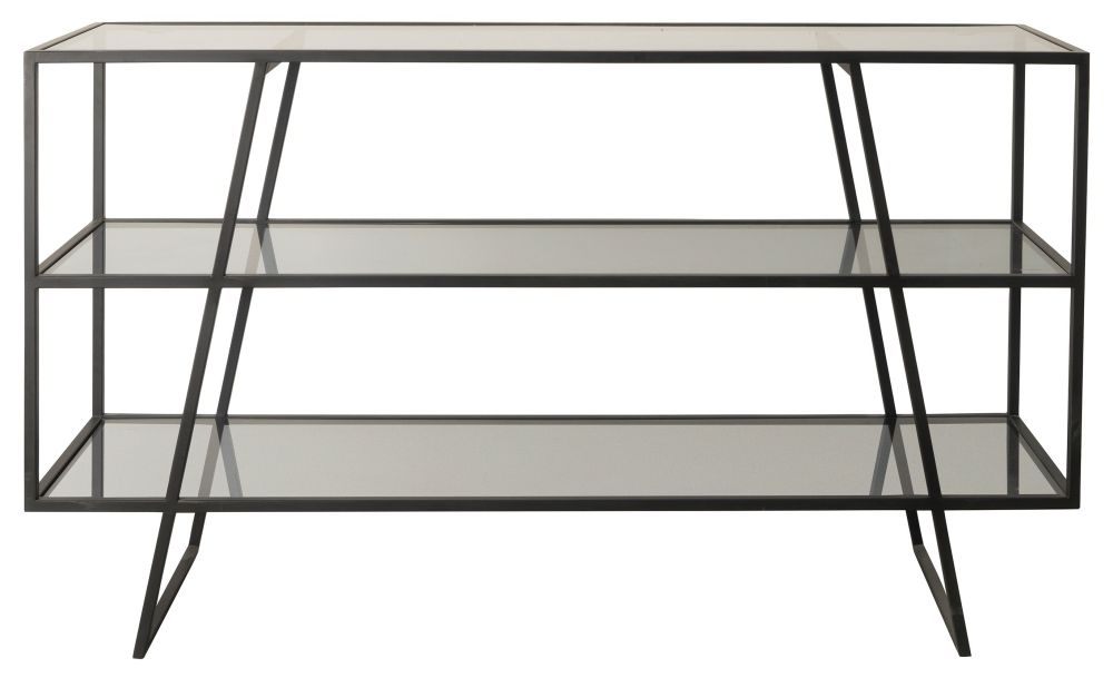 Putney Black And Glass Console Table