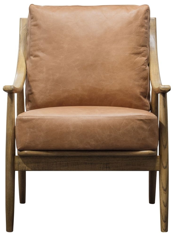 Reliant Brown Leather Armchair