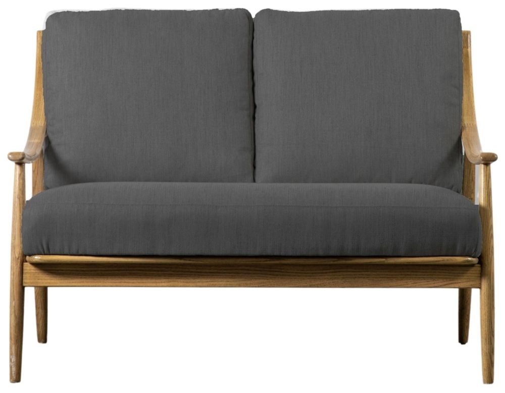 Reliant Dark Grey Linen 2 Seater Sofa
