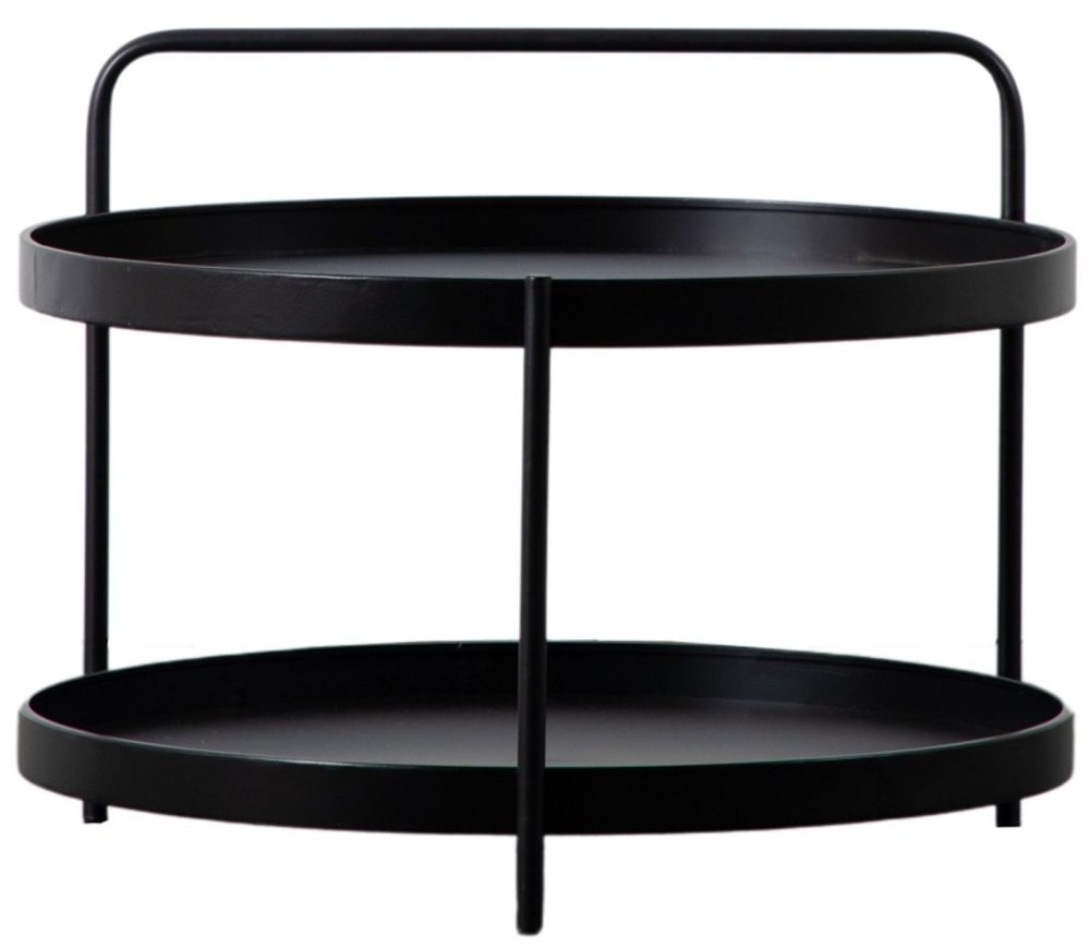 Sennen Black Round Coffee Table