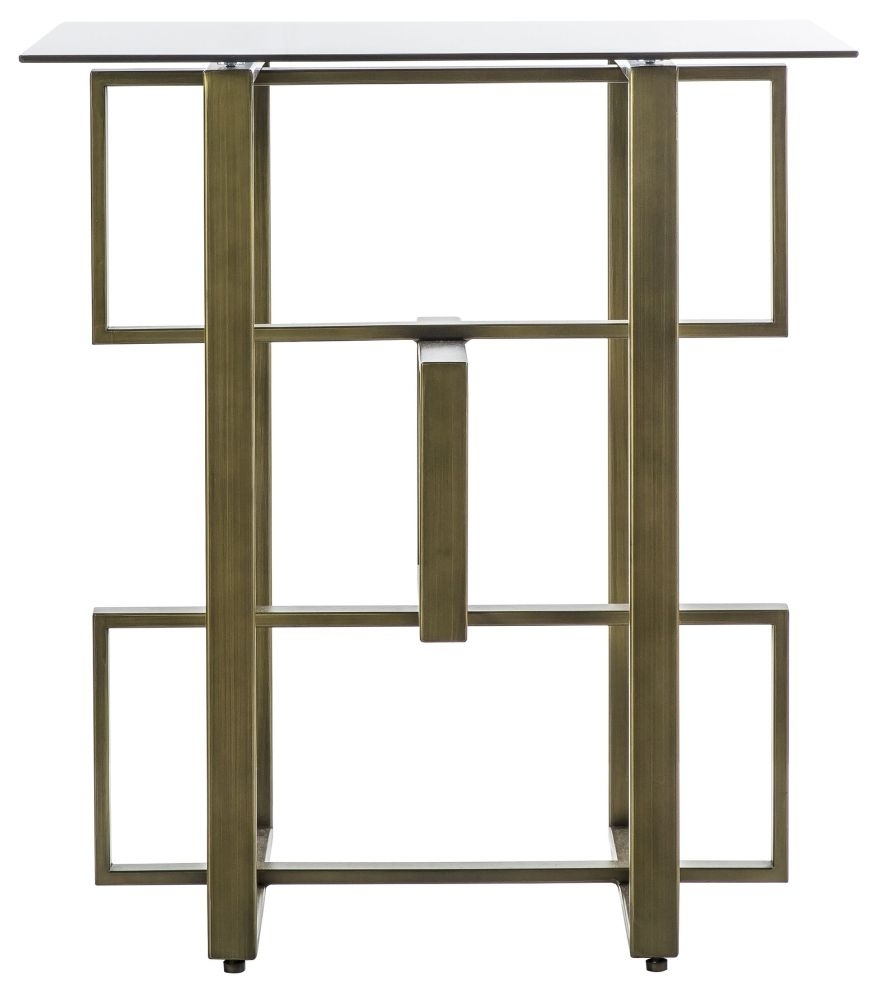 Thornton Bronze And Glass Side Table