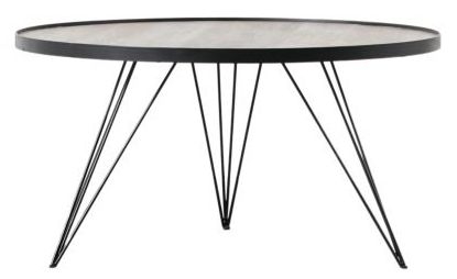 Tufnell Black Round Coffee Table