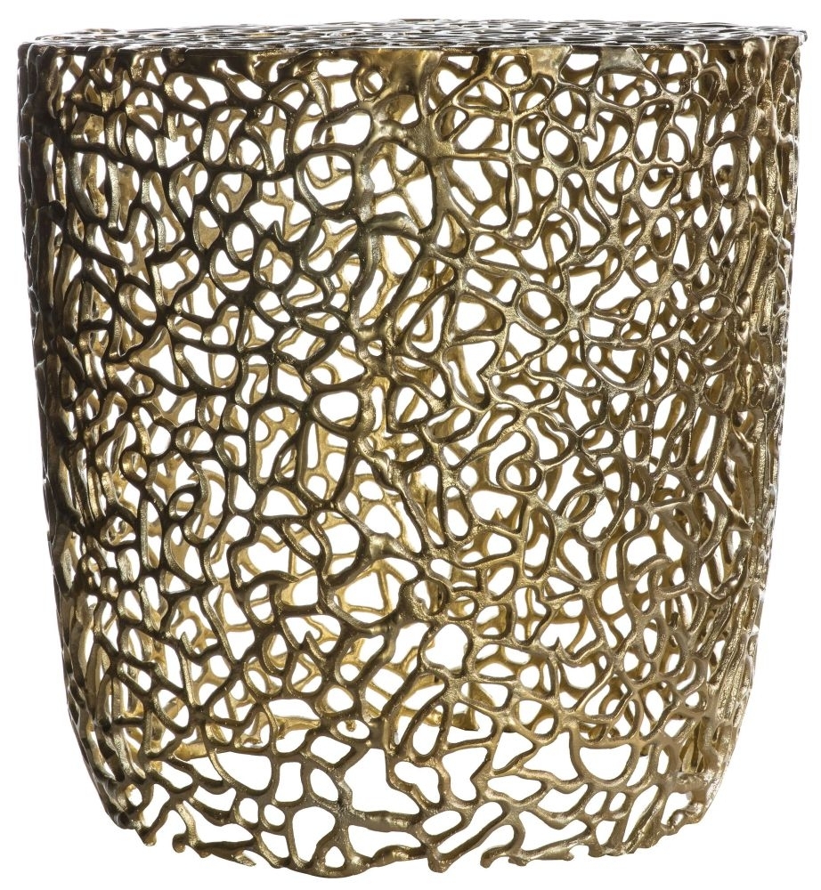 Verdant Gold Side Table