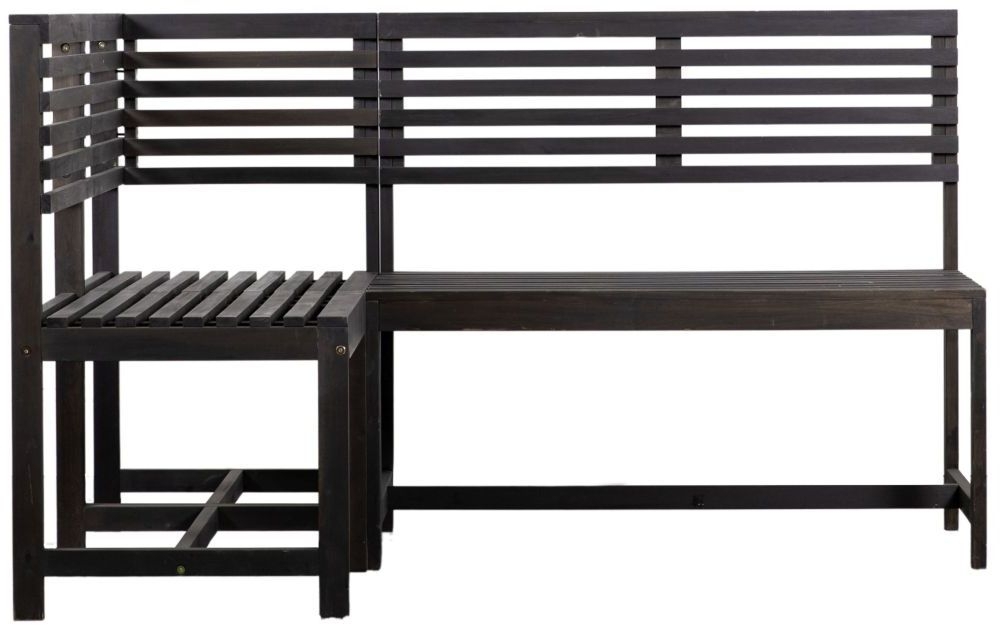 Volos Charcoal Outdoor Balcony Bench