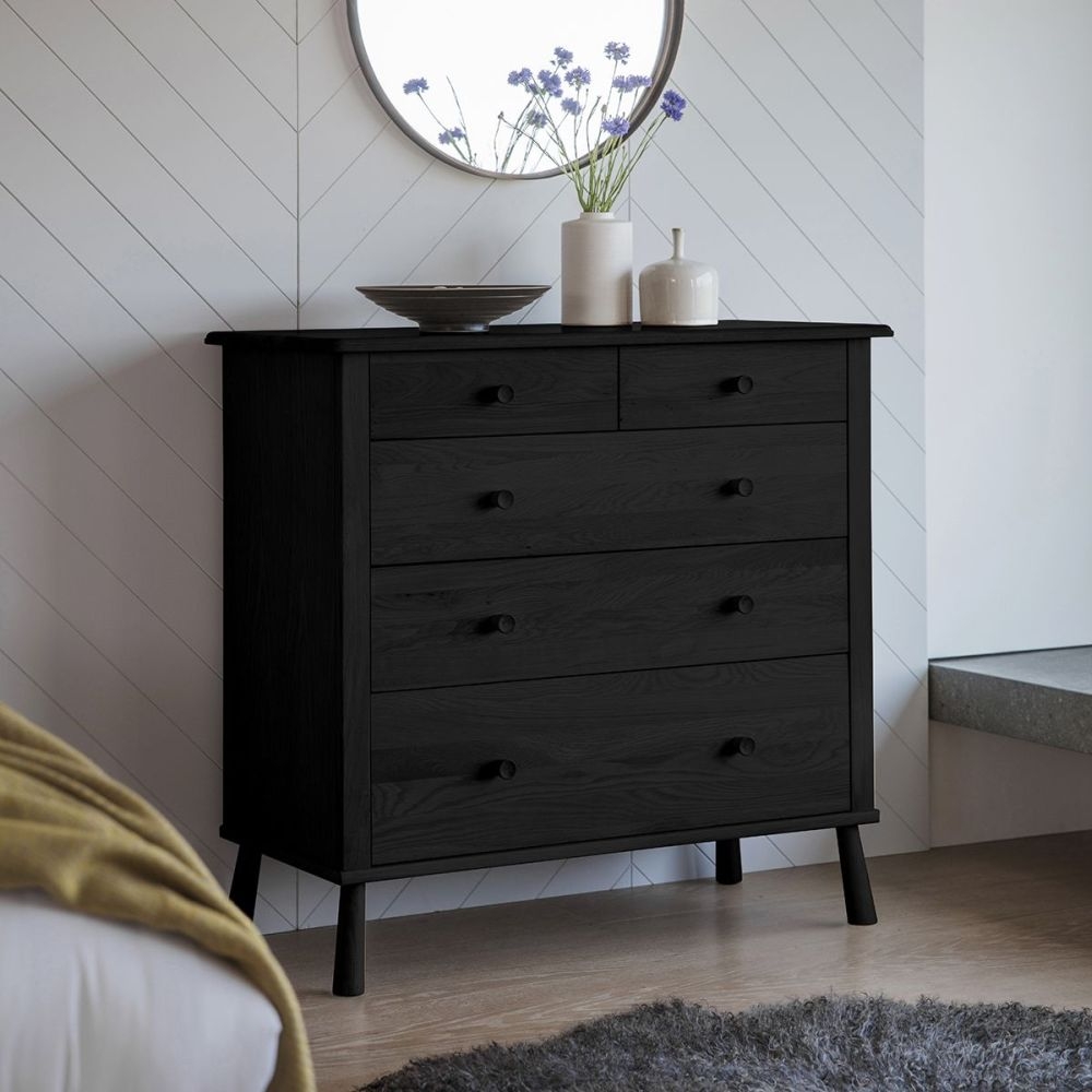 Wycombe Black 23 Drawer Chest