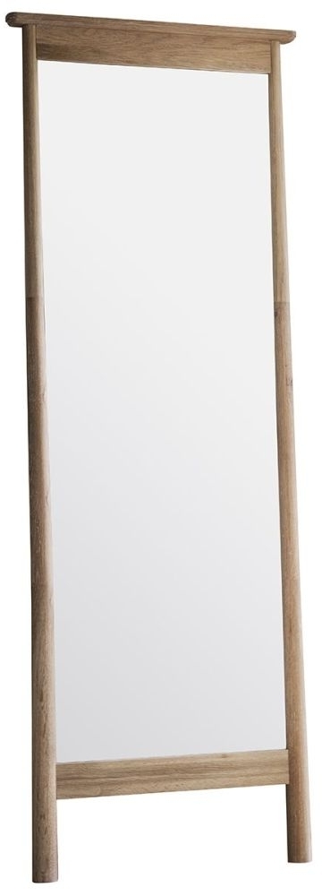 Wycombe Oak Rectangular Cheval Mirror 64cm X 174cm