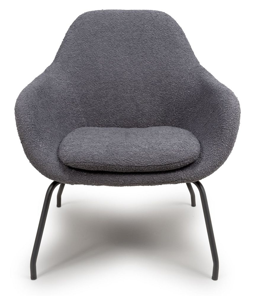 Moby Grey Fabric Accent Chair