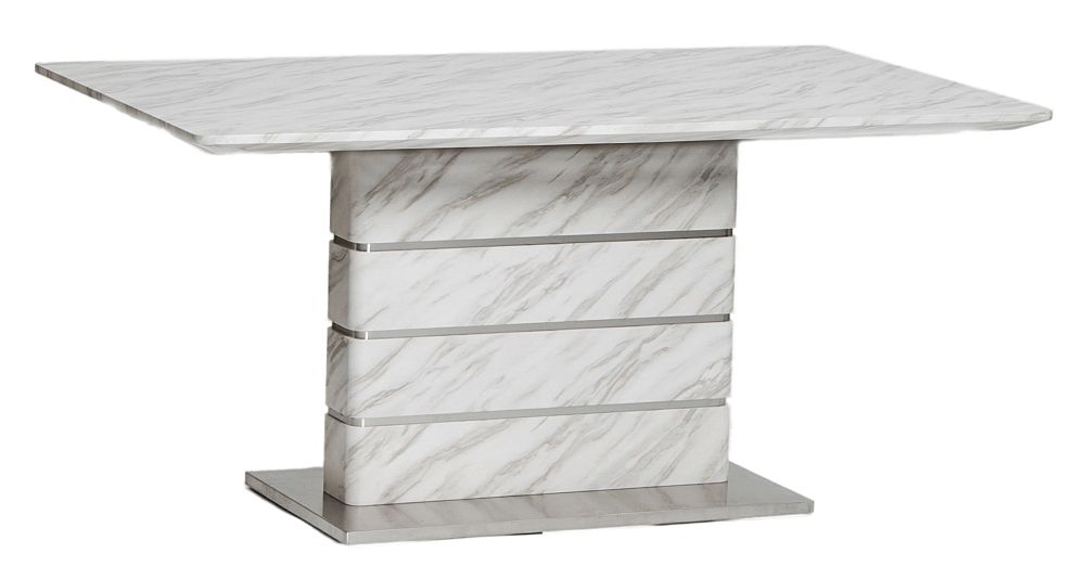 Allure Marble Effect Extending Dining Table