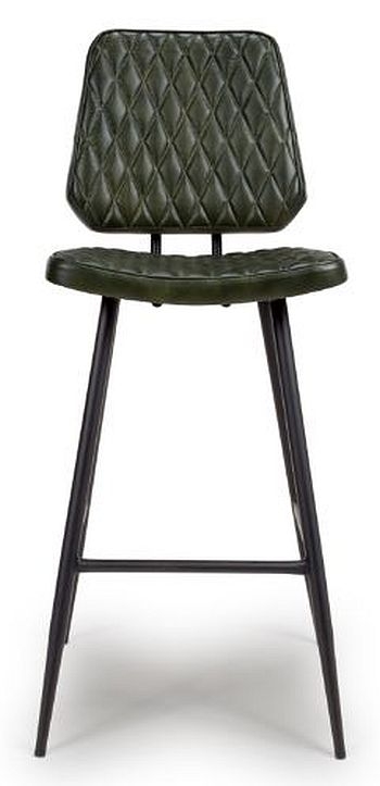 Austin Green Genuine Buffalo Leather Barstool Sold In Pairs