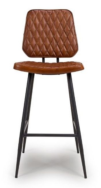 Austin Tan Genuine Buffalo Leather Barstool Sold In Pairs