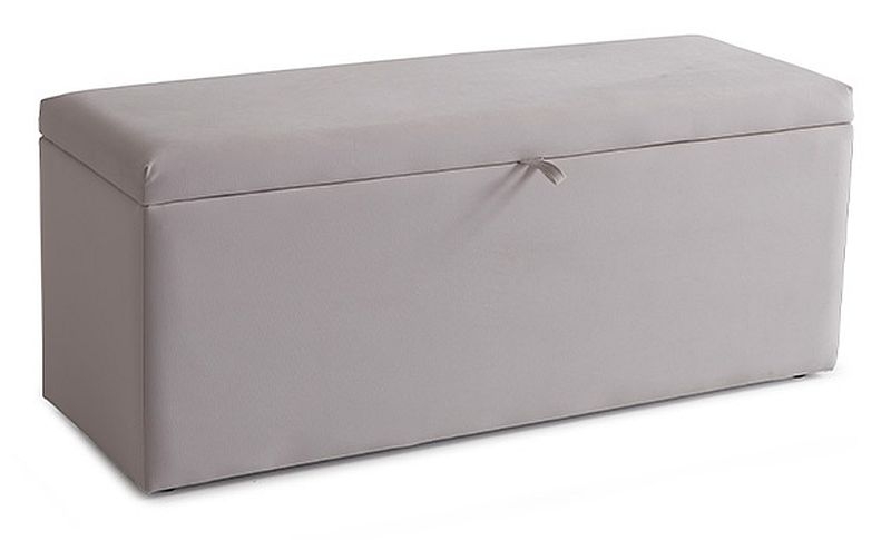 Billie Champagne Velvet Fabric Storage Blanket Box