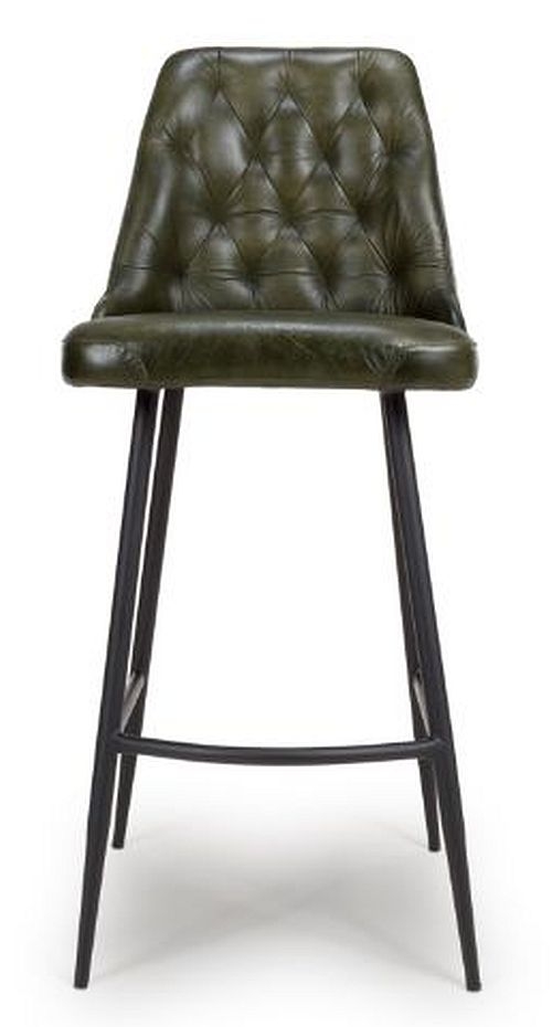 Bradley Green Genuine Buffalo Leather Barstool Sold In Pairs