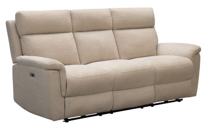 Detroit Natural Fabric 3 Seater Sofa