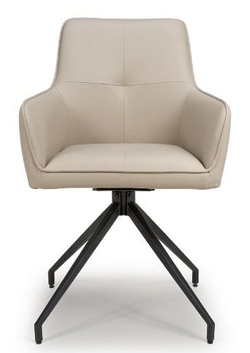 Nix Taupe Faux Leather Dining Chair Sold In Pairs